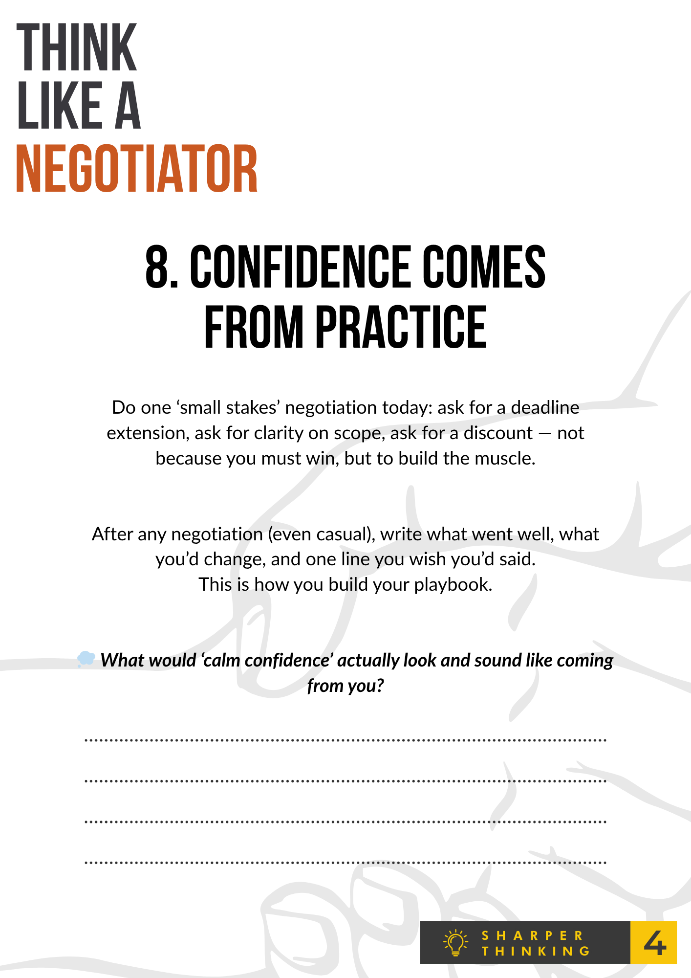 Think Like a Negotiator study guide page 10 preview