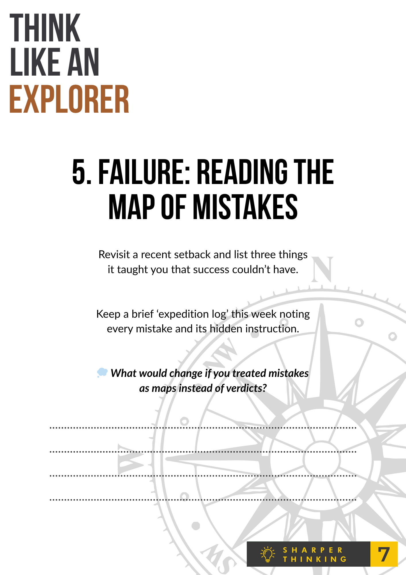 Think Like an Explorer study guide page 7 preview